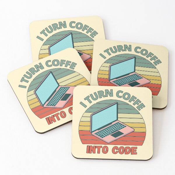 Item preview, Programmer Who Turns Coffee Into Code Design designed and sold by Meek-Anime.