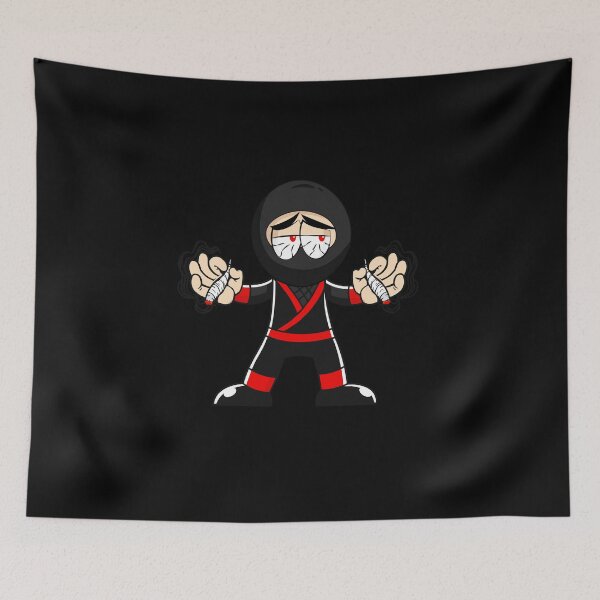 Item preview, Ninja Smoking Two Joints Blunt Weed Stone Comic designed and sold by DabGraphic.