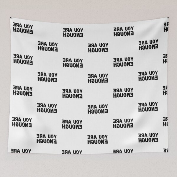 Item preview, Backwards Letter You Are Enough, Vintage Grunge designed and sold by ACC .
