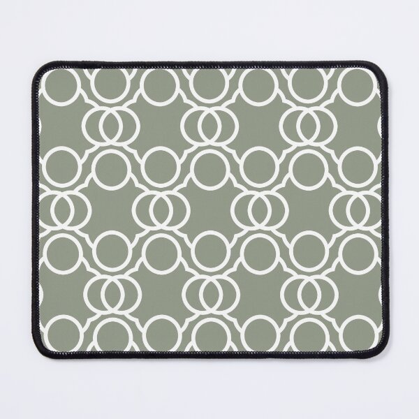 Item preview, Green and White Geometric Circle Pattern Coordinates w/ Dutch Boy 2022 Color of the Year Cypress Garden 424-4DB - Colour - Trending Hue designed and sold by ColorOfTheYears.