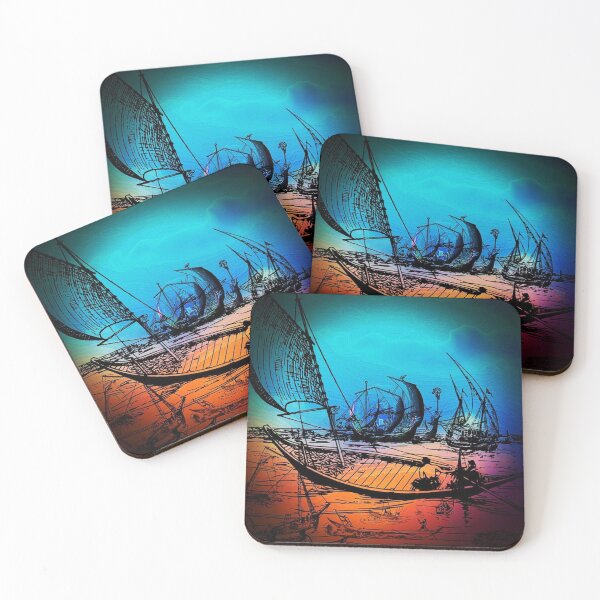 Item preview, Morning Rainbow Battle Ships designed and sold by Designz101.