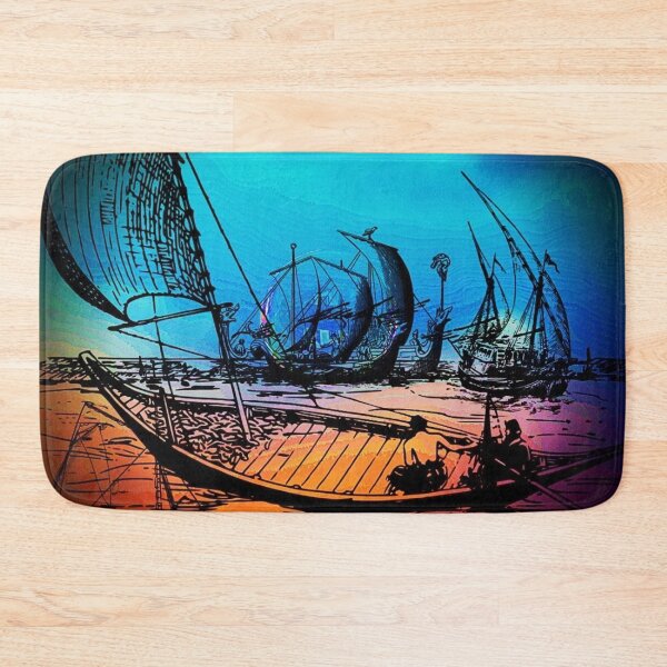 Item preview, Morning Rainbow Battle Ships designed and sold by Designz101.