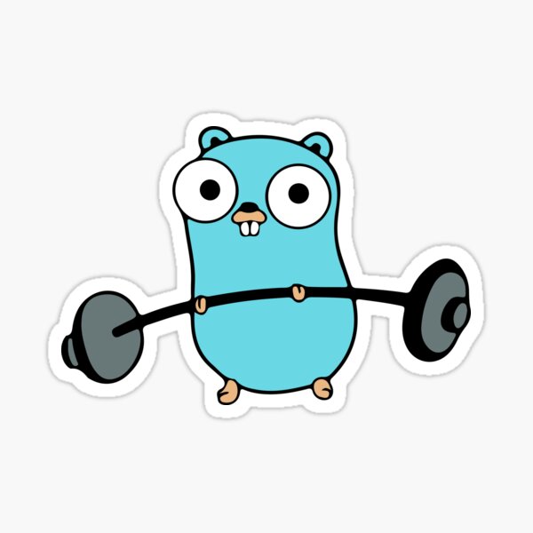 Item preview, Golang Gopher  Go Workout designed and sold by THEMADBRUSH.
