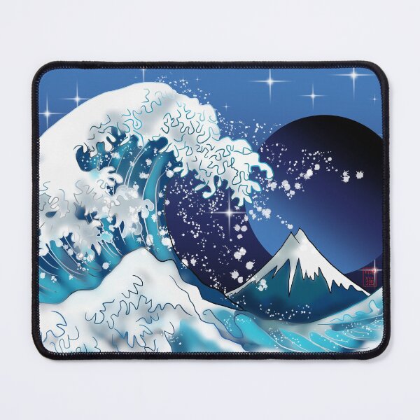 Item preview, The Great Wave off Kanagawa at night designed and sold by CuisineCat.