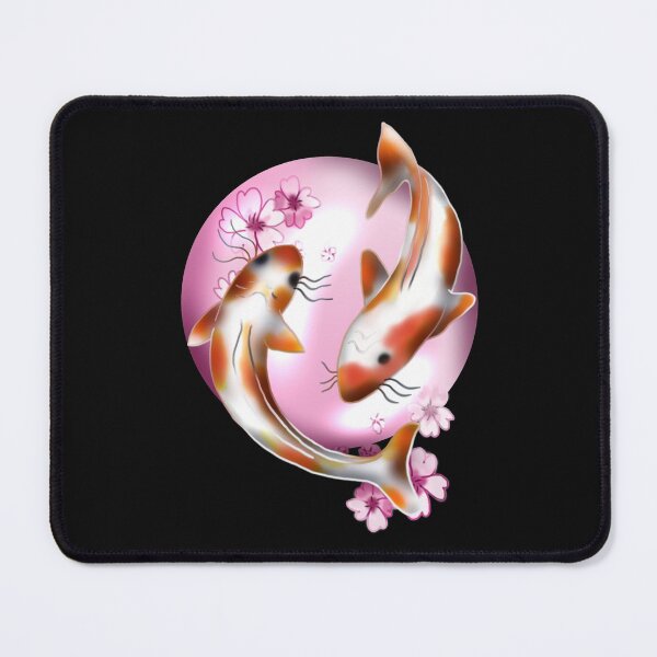 Item preview, Koi carp with pink sakura designed and sold by CuisineCat.