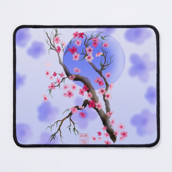 Item preview, hanami time falling pink cherry blossoms designed and sold by CuisineCat.