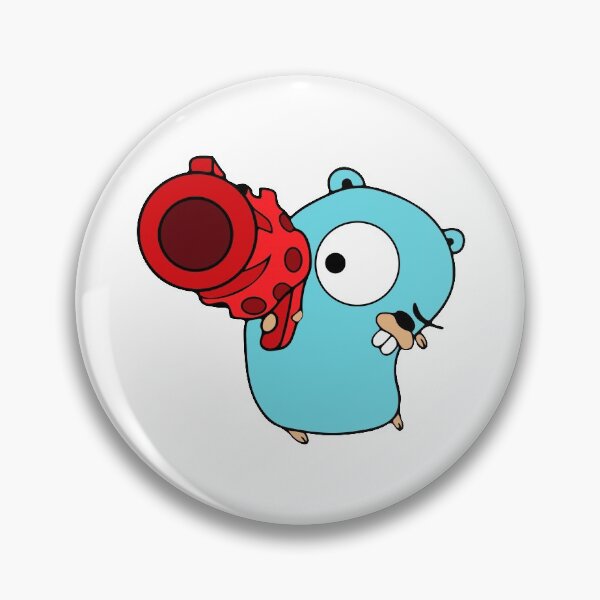 Item preview, Golang Gopher Go Shoot designed and sold by THEMADBRUSH.