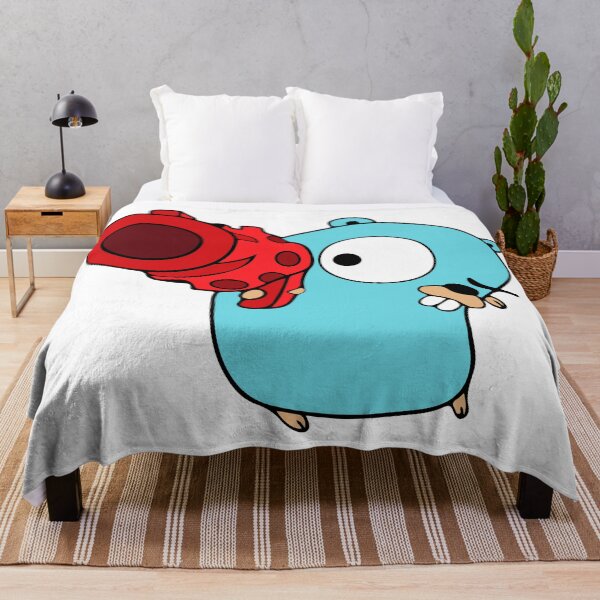 Item preview, Golang Gopher Go Shoot designed and sold by THEMADBRUSH.