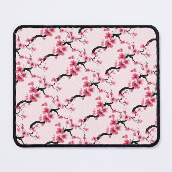Item preview, Sumi-e watercolor style pattern of sakura for hanami  designed and sold by CuisineCat.