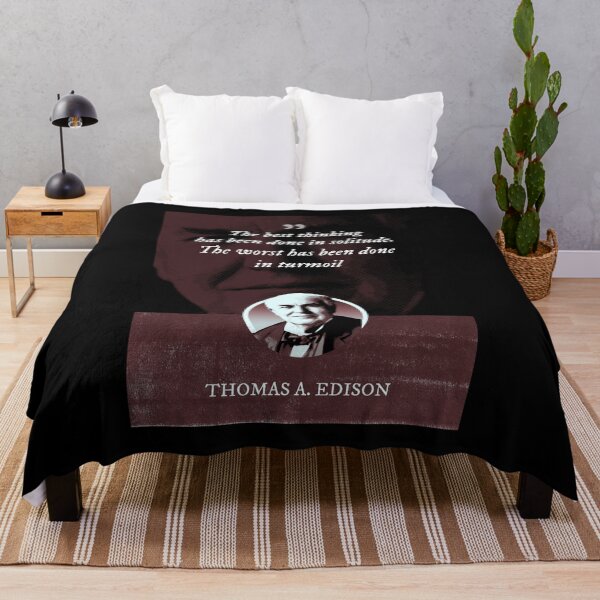 Item preview, Thomas Alva Edison - The best thinking has been done in solitude. The worst has been done in turmoil designed and sold by Syahrasi.
