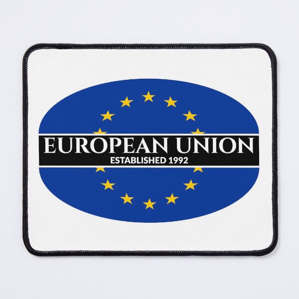 Item preview, European Union Established 1992 EU Flag (Inverse Text) designed and sold by Worldesigns by Artsiren.