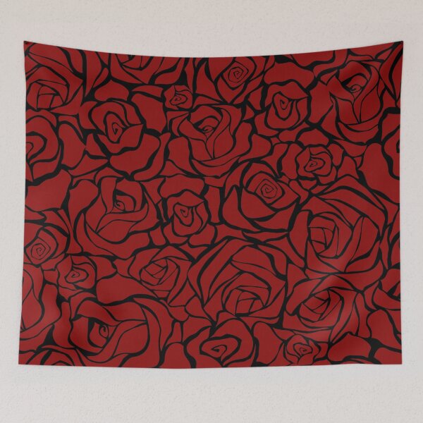 Item preview, Red roses pattern designed and sold by cutecrazytshirt.