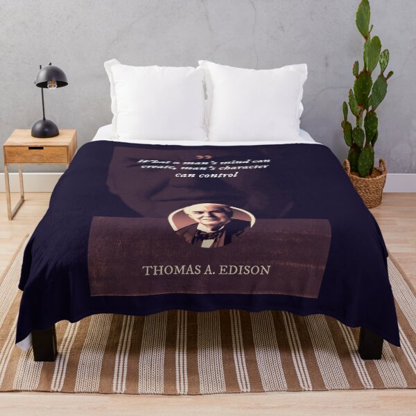 Item preview, Thomas Alva Edison - What a man's mind can create, man's character can control designed and sold by Syahrasi.