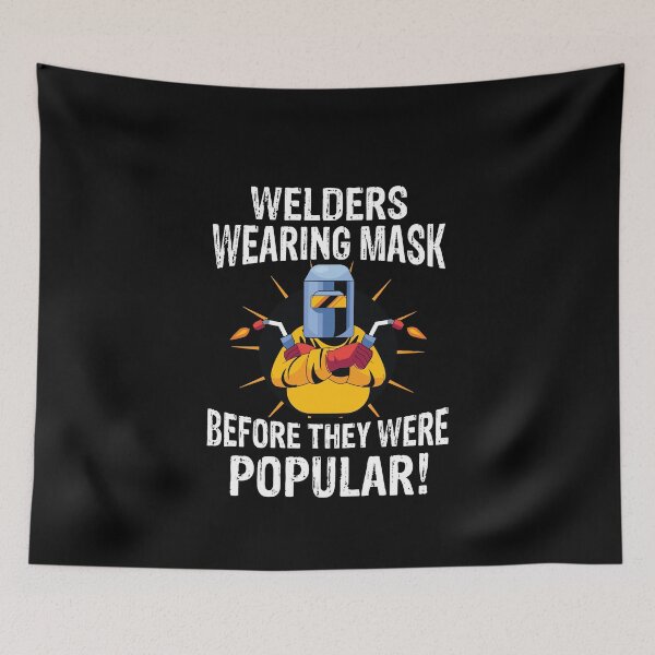 Item preview, Welders wearing mask before they were popular Funny Welder Club designed and sold by patroart.