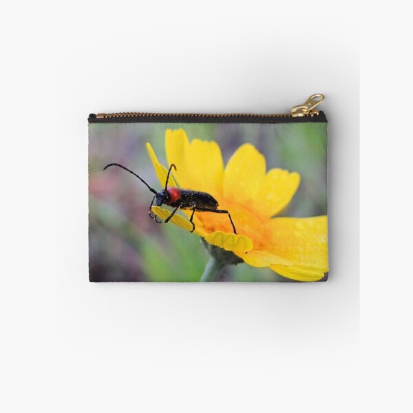 Item preview, Red-black False Blister Beetle Gathering Pollen designed and sold by aprilann.