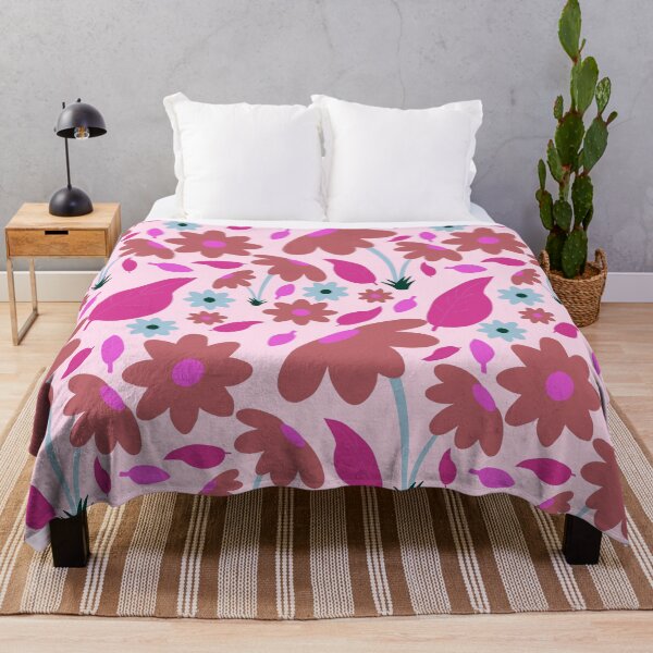 Item preview, Daisy floral pattern- pink flower power  designed and sold by Nadia Arsky.