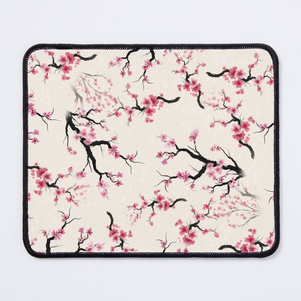 Item preview, Watercolor sumie hanami sakura cherry blossoms pattern designed and sold by CuisineCat.
