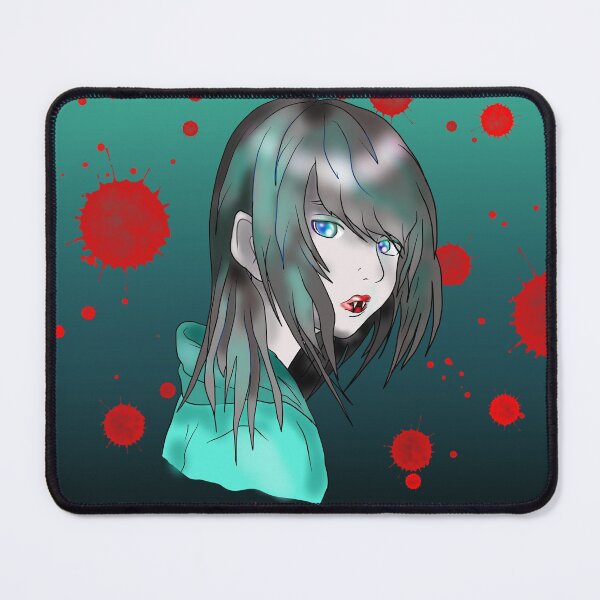 Item preview, Anime teenage vampire in green designed and sold by CuisineCat.