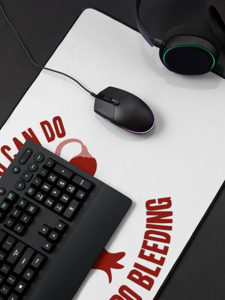 Alternate view of Anything you can do... feminist humor periods funny Mouse Pad