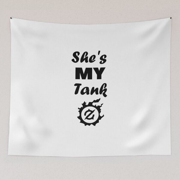 Item preview, FFXIV Ella es mi tanque - Gunbreaker GNB designed and sold by GingerCatGifts.