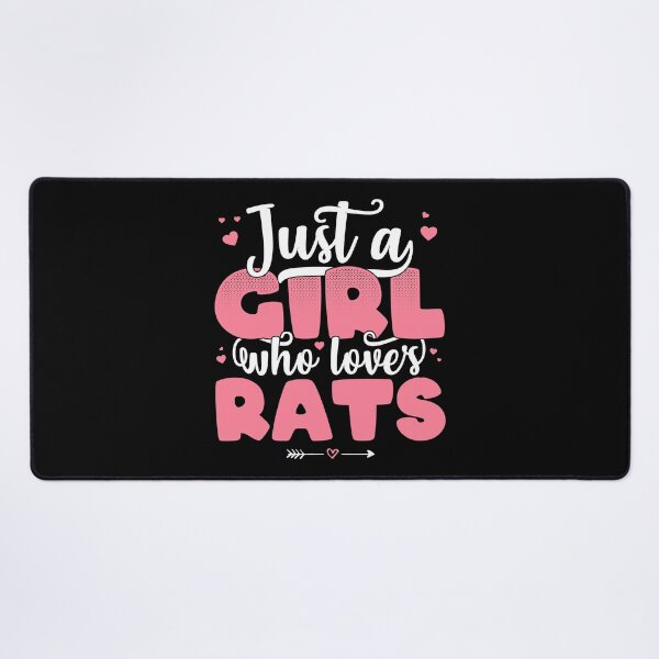 Item preview, Just A Girl Who Loves Rats - Cute Rat lover gift print designed and sold by theodoros20.