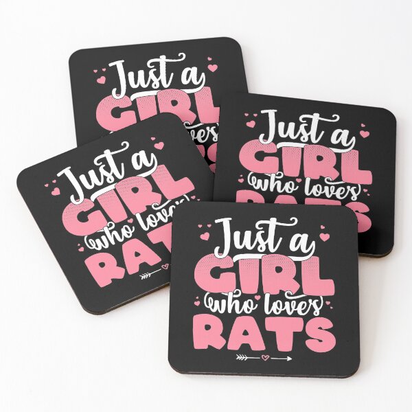 Item preview, Just A Girl Who Loves Rats - Cute Rat lover gift print designed and sold by theodoros20.