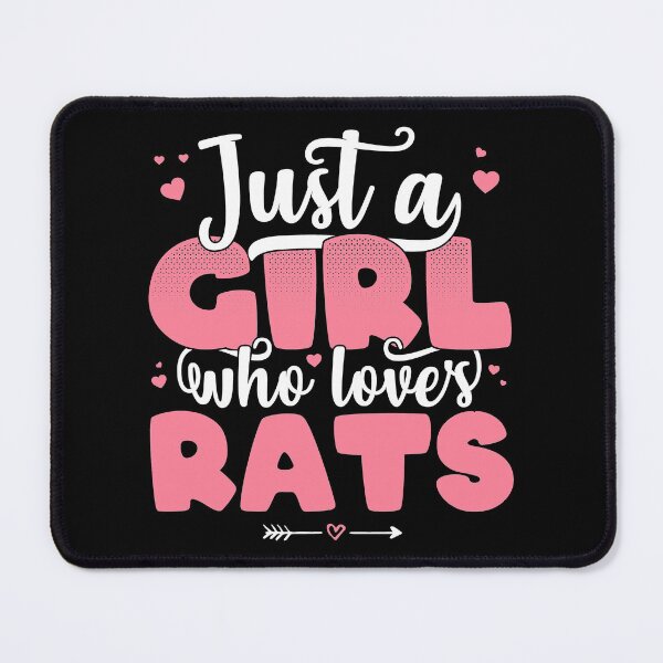 Item preview, Just A Girl Who Loves Rats - Cute Rat lover gift print designed and sold by theodoros20.
