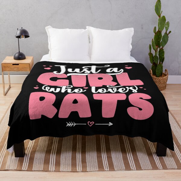 Item preview, Just A Girl Who Loves Rats - Cute Rat lover gift print designed and sold by theodoros20.