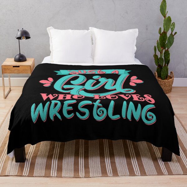 Artikelvorschau, Just A Girl Who Loves Wrestling Gift Druckprodukt entworfen und verkauft von theodoros20.