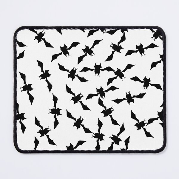 Item preview, Bats in flights black and white pattern designed and sold by Meg M Studio.