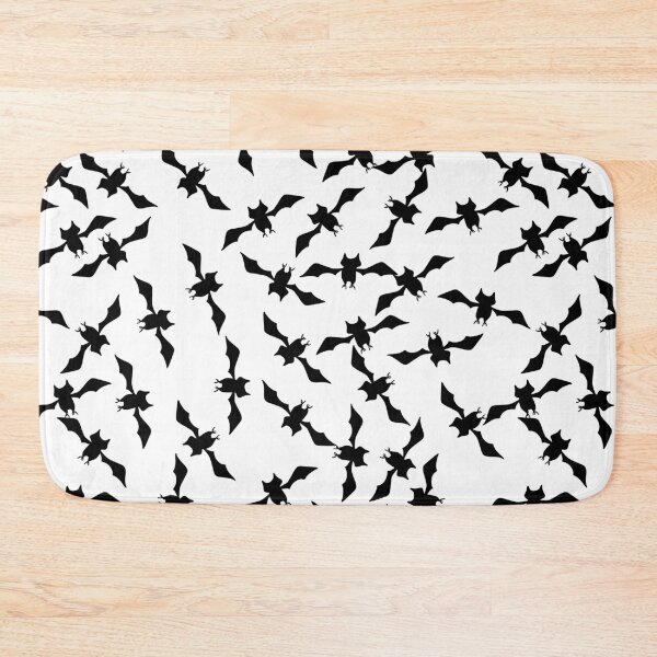 Item preview, Bats in flights black and white pattern designed and sold by Meg M Studio.
