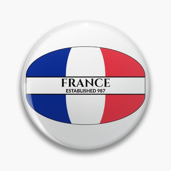 Item preview, France Established 987 French Flag designed and sold by Worldesigns by Artsiren.