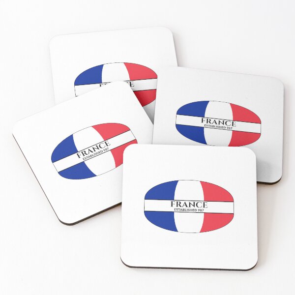 Item preview, France Established 987 French Flag designed and sold by Worldesigns by Artsiren.