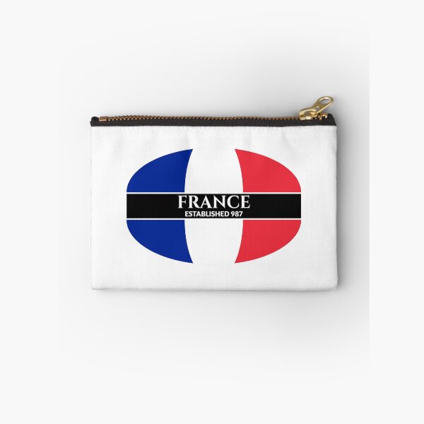 Item preview, France Established 987 French Flag (Inverse Text) designed and sold by Worldesigns by Artsiren.