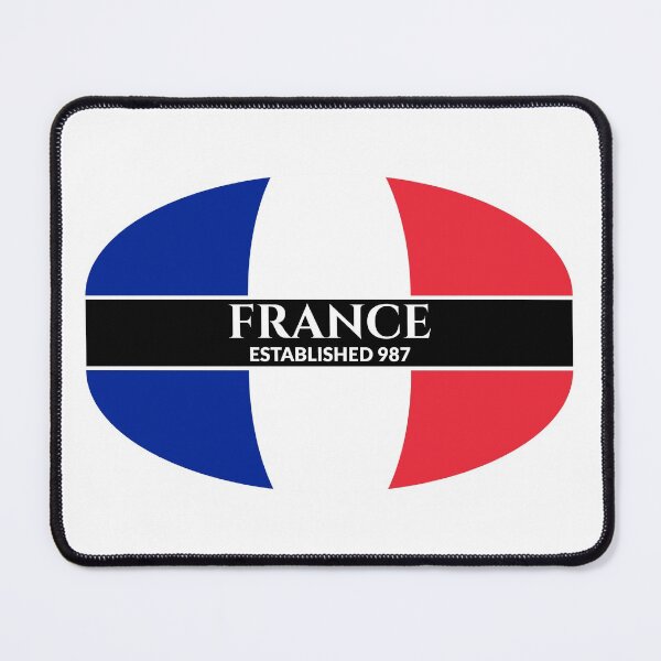 Item preview, France Established 987 French Flag (Inverse Text) designed and sold by Worldesigns by Artsiren.