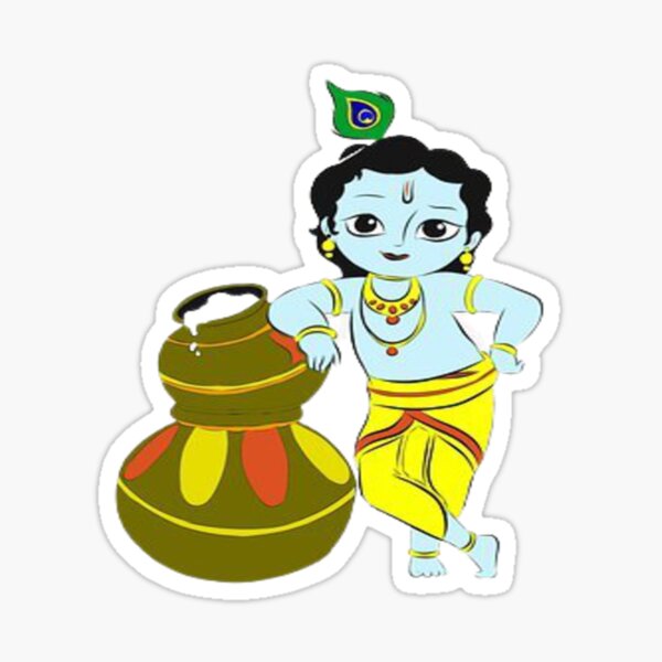 How to draw Little Krishna - Janmashtami - YouTube