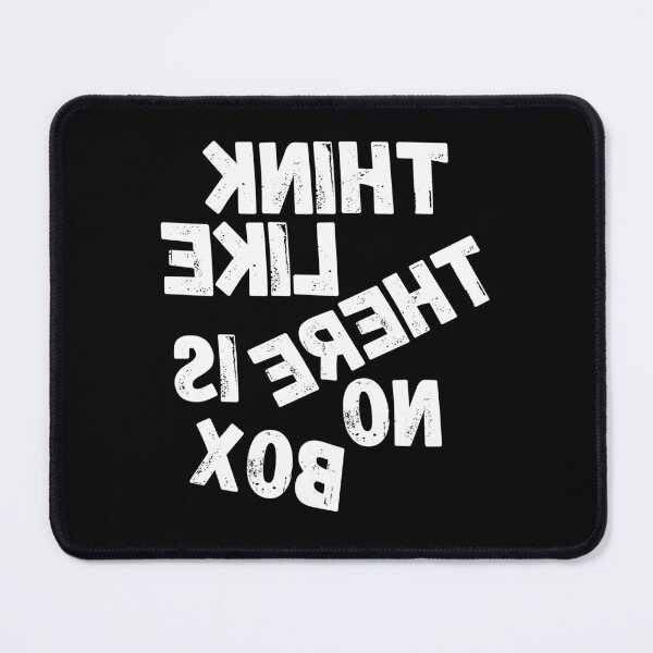 Item preview, Backwards Letter Think Like There Is No Box, Vintage Grunge designed and sold by ACC .
