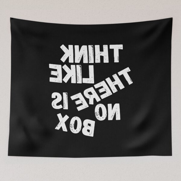 Item preview, Backwards Letter Think Like There Is No Box, Vintage Grunge designed and sold by ACC .
