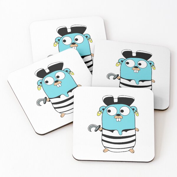 Item preview, Golang Gopher Go Pirate designed and sold by THEMADBRUSH.