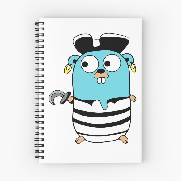 Item preview, Golang Gopher Go Pirate designed and sold by THEMADBRUSH.
