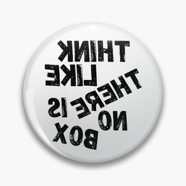 Item preview, Backwards Letter Think Like There Is No Box, Vintage Grunge designed and sold by ACC .