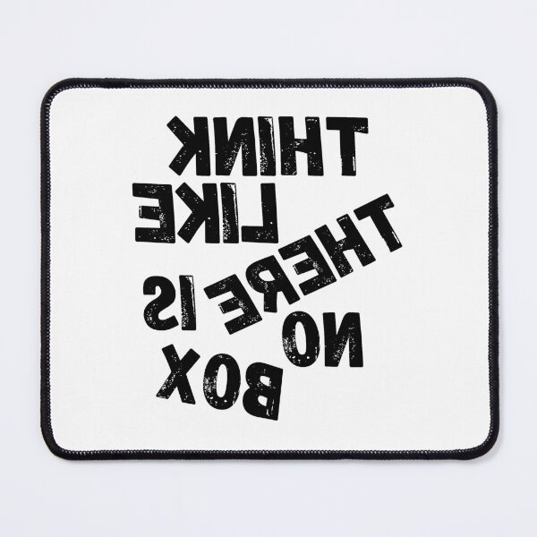 Item preview, Backwards Letter Think Like There Is No Box, Vintage Grunge designed and sold by ACC .