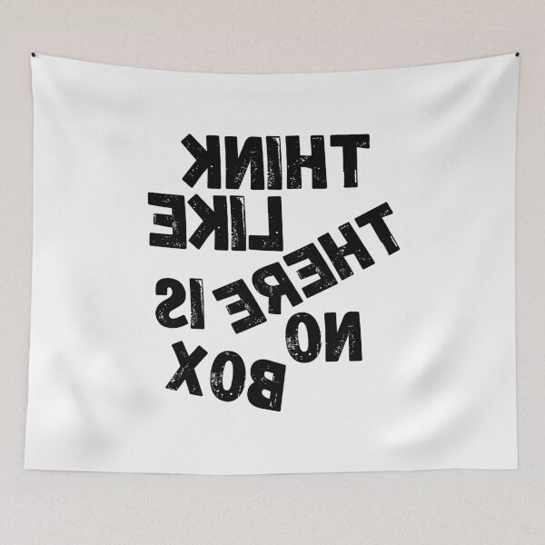 Item preview, Backwards Letter Think Like There Is No Box, Vintage Grunge designed and sold by ACC .
