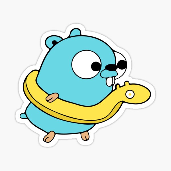 Item preview, Golang Gopher Go Swim designed and sold by THEMADBRUSH.