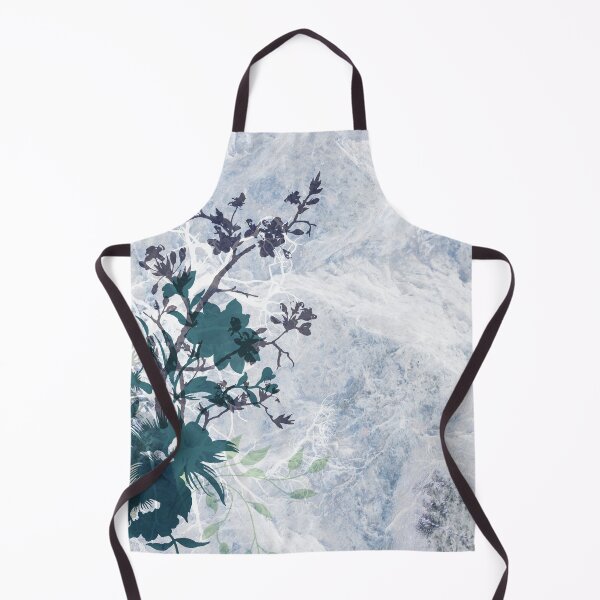 Item preview, Silueta floral azul texturizada-Seco hielo designed and sold by From my Soul.