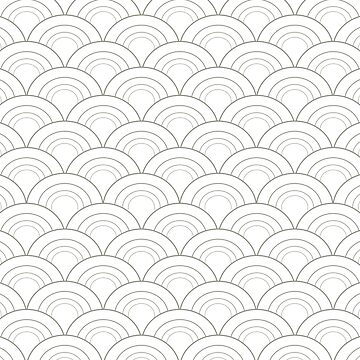 Vorschaubild zum Design Green and White Simple Scallop Curve Pattern Coordinates w/ Dutch Boy 2022 Color of the Year Cypress Garden 424-4DB - Colour - Trending Hue von ColorOfTheYears