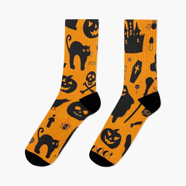 Item preview, Pumpkin, ghosts, bat, silhouettes for Halloween designed and sold by TheSkullArmy.