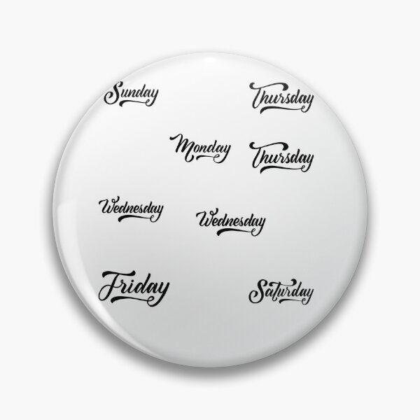 Artikelvorschau, Planner Sticker Pack #5 - Tage der Woche - Tagebücher, Kalender, Planer, Agendas StickerTage der Woche Aufkleber, Tage der Woche T-shirt entworfen und verkauft von Luckydoe1.