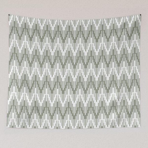 Item preview, Green and White Striped Chevron Ripple Pattern Coordinates w/ Dutch Boy 2022 Color of the Year Cypress Garden 424-4DB - Colour - Trending Hue designed and sold by ColorOfTheYears.
