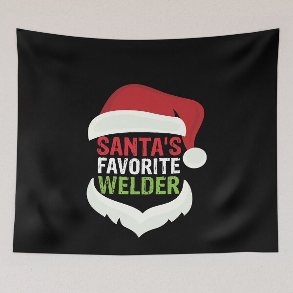 Item preview,  Santa's favorite welder Funny Welder Club designed and sold by patroart.